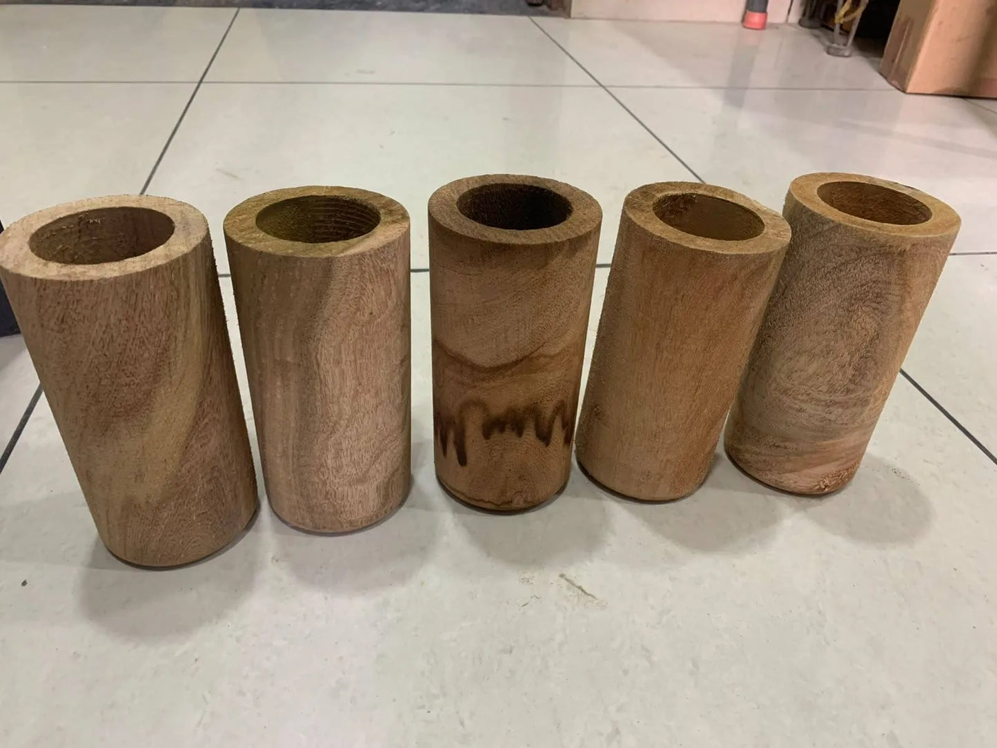 2 - Handcrafted Rohida Wood Glass (Unpolished) | Natural Wooden Drinking Glass | Eco-Friendly & Handmade